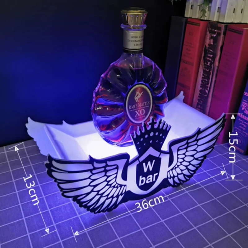 Plateau de Service Lumineux à LED DYPXG: Plateau de Porte-Fruits pour Les Bars du Club de fête