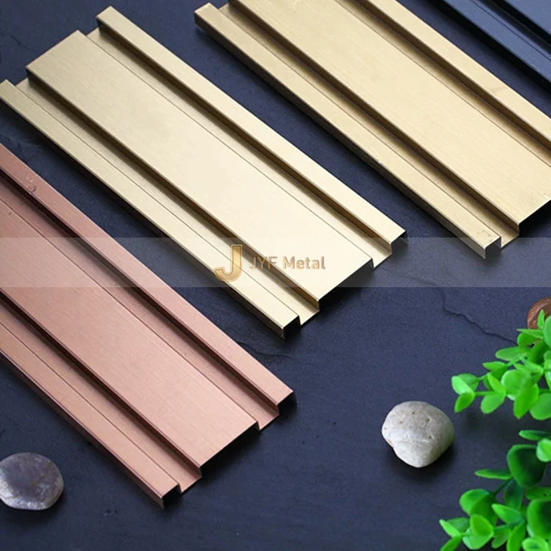 Factory Manufacturer Factory Price Customized Surface for Lobbly Decoration Decorative Stainless Steel Edge Trim for Panel