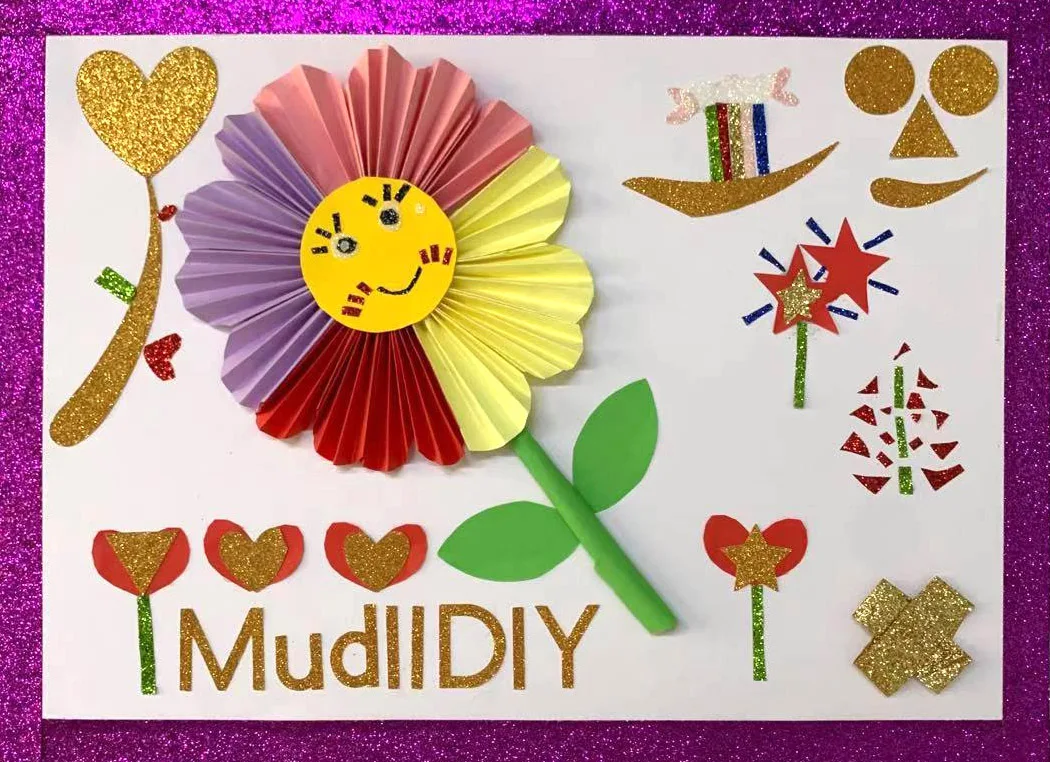 100gsm 12 "x12" 高质量单张闪光纸卡片纸自粘闪粉工艺包装纸 - buy