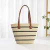 Beige black striped