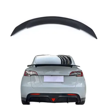 Cmst Style Spoiler Rear Wing Rear Spoiler For Tesla Model Y 2019 Carbon Fiber Body Kit Carbon Black