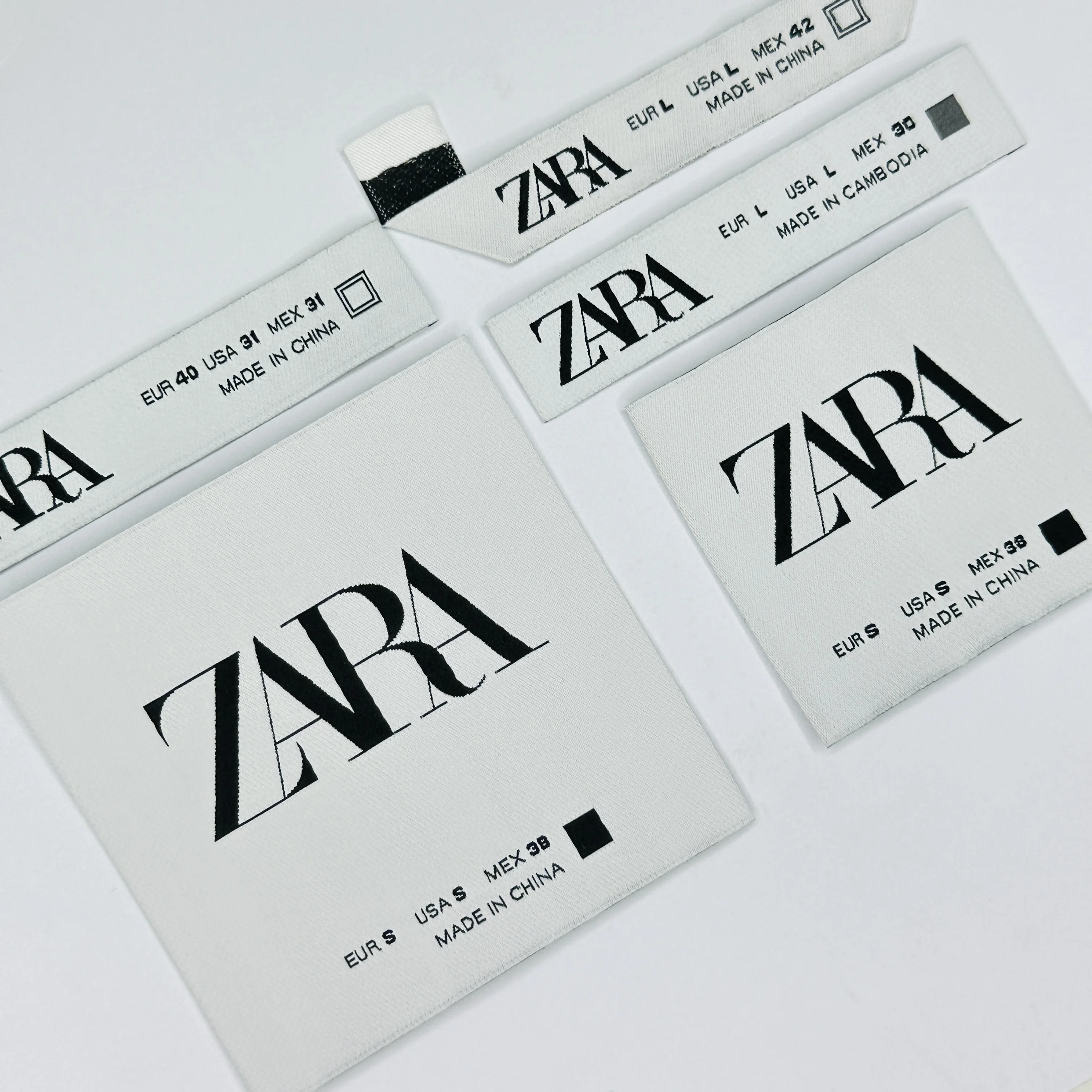 Custom Labels For Clothing Brand Logo Woven Label For Clothing Brand