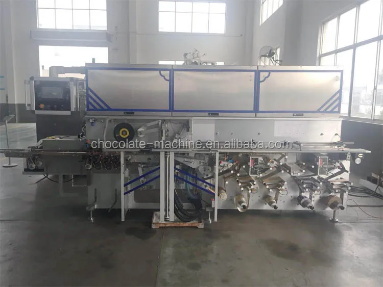 Automatic Chocolate bar Fold Wrapping Machine for Foil Fold Wrapping Chocolate Blocks Chocolate Fold Packaging Machine
