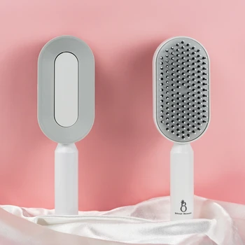 Becot Beaute Central Hollow Massage Comb 3D Self-Clean Hair Brush 2024 Hot Sell Product Festival Gifts