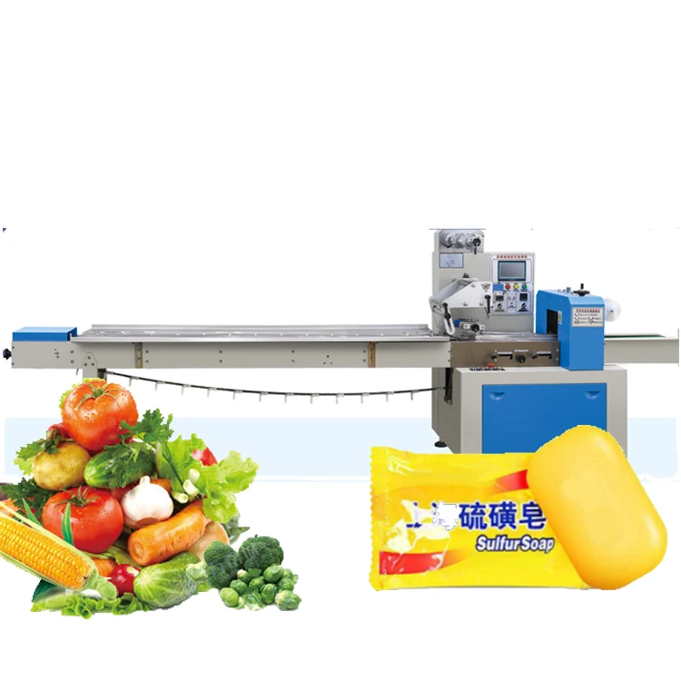 Automatic Horizontal Flow Wrapping Packing Machine for Bakery Candy Pillow Bag Packing Machine