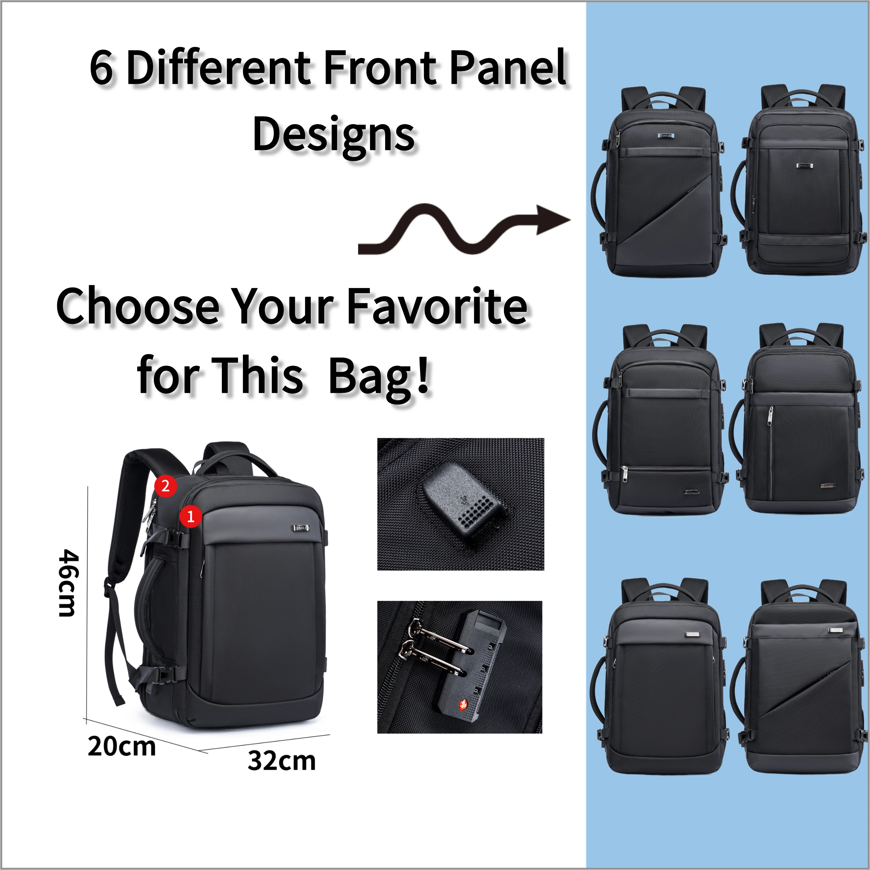 20 inch usb laptop backpacks quotes factory Mancro Business Travel Backpack, Anti Theft Slim Laptop Bag for Men Enjoy a large main compartment for storage and a separate padded laptop/tablet sleeve Cool Cyber Backpack for up