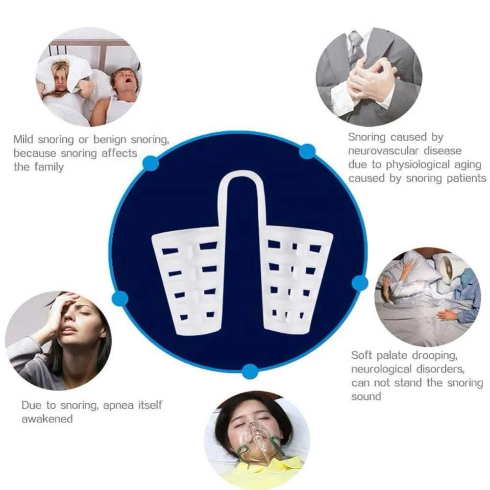 Anti Snore Nose Vents Nasal Dilator Nose Clip Snoring Relief Sleep Aid Breathing Improvement Device for Men Women Home Use