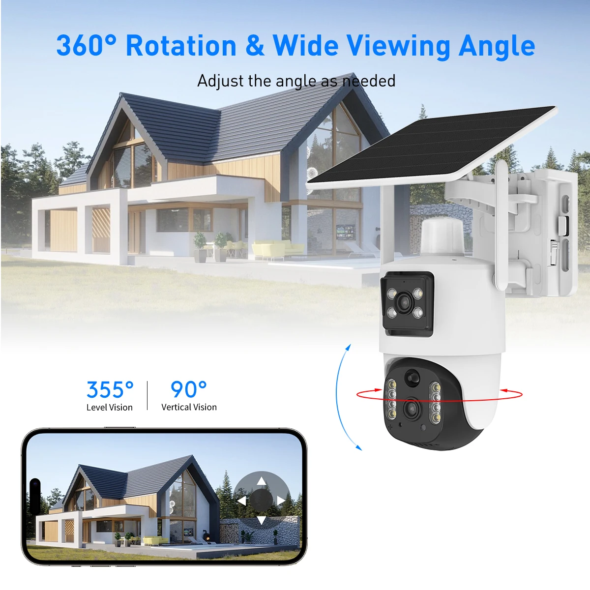 product v380 rv5 wifi solar 2mp dual lens outdoor security camera hd cctv with night vision storage motion detection tf card  cloud data-72