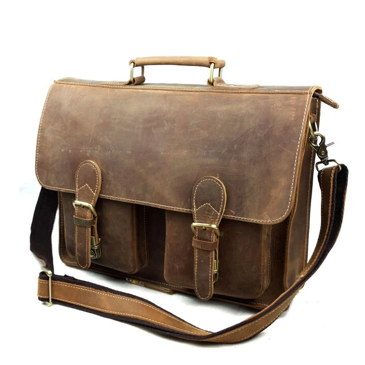 Bolsa De Mensajero Vintage Para Ordenador Portátil,Maletín De Cuero Para  Oficina,Portátil,Para Hombre - Buy Los Hombres De Oficina De Cuero Bolso  Del Ordenador Portátil Maletín Vintage Hombro Bolso De La Computadora  Premium