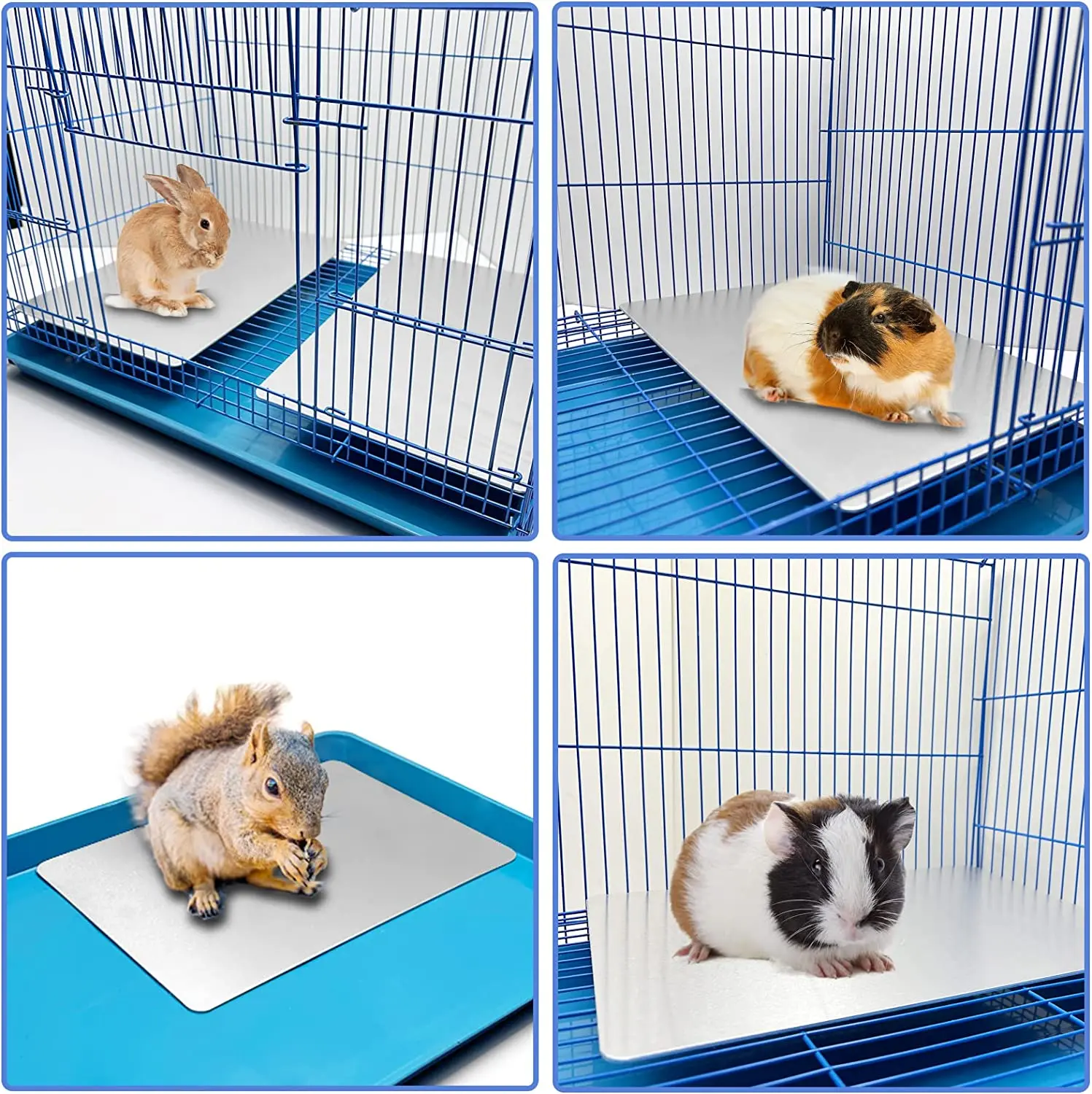 Factory Wholesale Bunny Cooling Pads Pet Cool Plate Hamster Ice Mat Pet Cool Ice Bed Aluminum Summer Mats for Rabbit Hamster