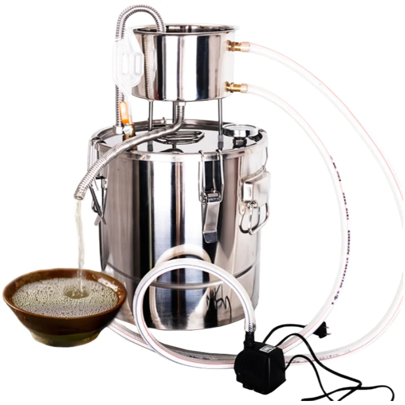 Distillation Rice Wine Small Home-use Stainless Steels Alcohol White Wine, Red Wine, Rice Wine ...