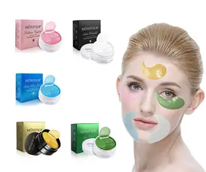 MOND'SUB Wholesale OEM Moisturizing Dark Circles Collagen Hydrogel Gel Under Eye Patches Eye Mask