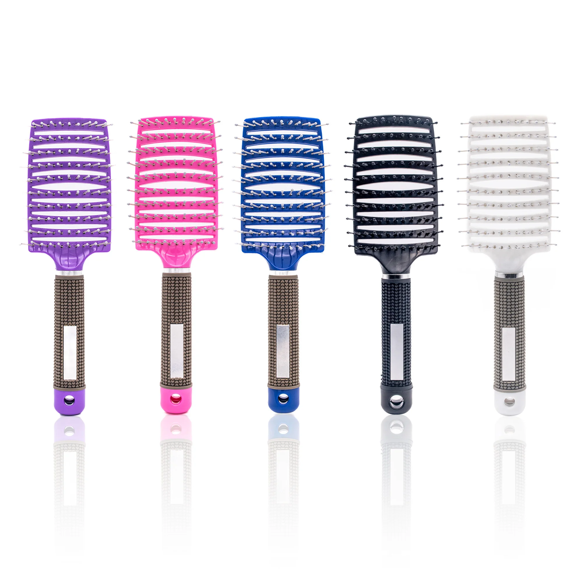 Hot Selling Scalp Massage Curved Vent Brushes For Wet Short Curly