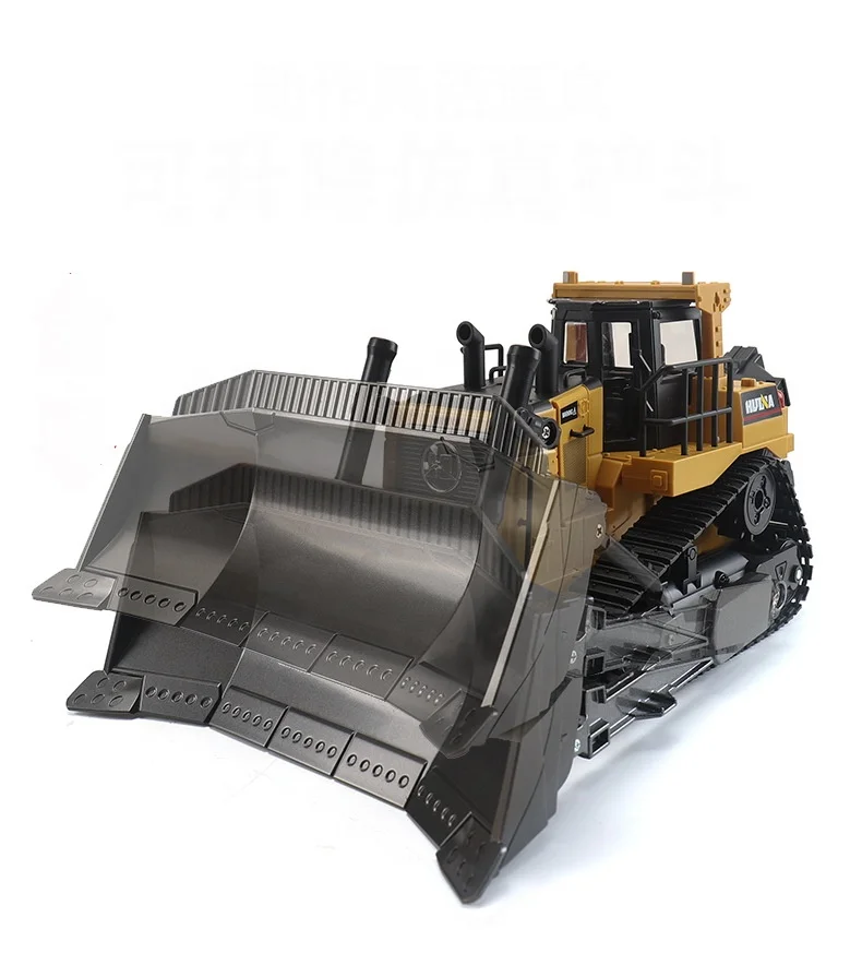 Huina 1569 Scale 8 Channel  1:16   Remote Control Construction Engineer RC Bulldozer Machine for Kids Gift