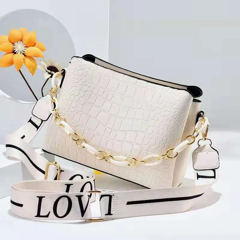 Custom New crocodile Grain Leisure Bucket Best Selling Ins Bags for Women Sac Main Femm Sac Bolsos De Mujer