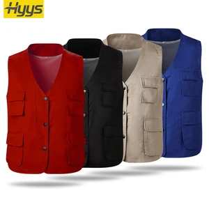 Custom Factory Direct Pure Cotton Work Vest Cool Clothes Men Boys Vest Construction Work Uniform Vest