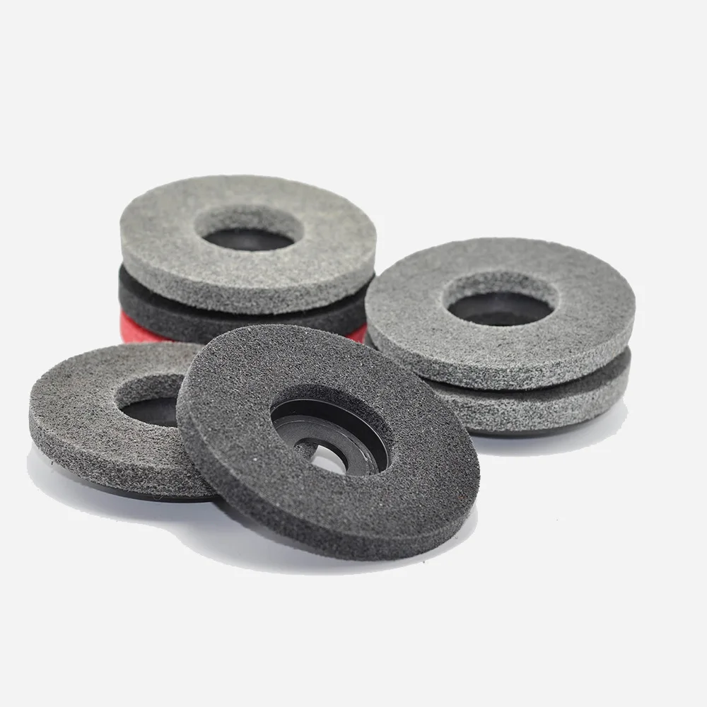 Abrasive Sheets Customized Nylon Polishing Sheet 115 Angle Grinder Wool Felt Fiber Wheel for Metal Wood Plastic Fiberglass