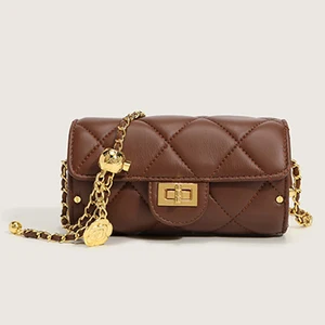 Wholesale Quilted Leather Women Mini Chain Crossbody Shoulder Bag Handbag Purse for Ladies