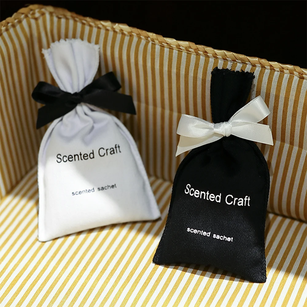 product wholesale linen scented sachet bags fragrance aroma beads scented cloth sachet premium checkered cloth orange string bag-14