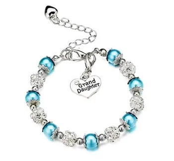 Jewelry with Rhinestone Balls Faux Pearl Personality Link Chain Cute Bracelet for Women