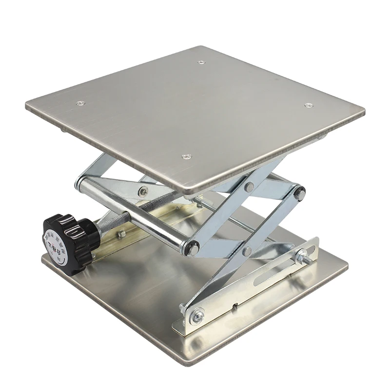 Stainless Steel Lab Scissors Jack - 150x150mm Laboratory Lift Platform For Experiments