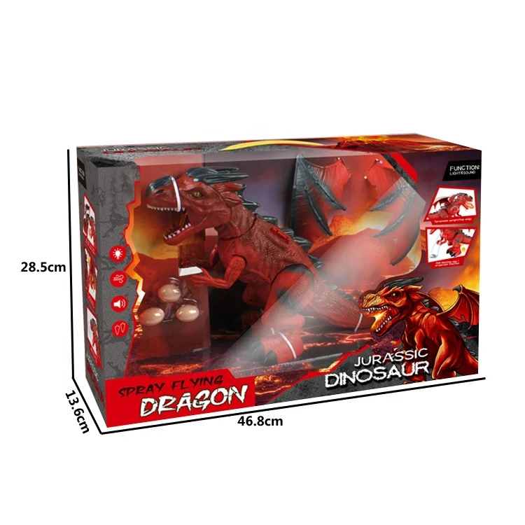 Electric T-Rex Dinosaur Toy - Fun with Lights, Sound, and Spray