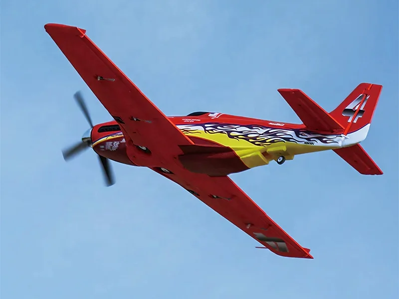 FMS 1100mm P-51 Mustang V2 Dago Red Racer PNP RCプレーン (初心者