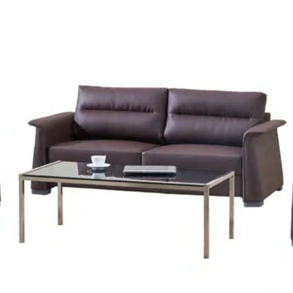 BOKE 9242 European Style Leather Furniture Sofa Set Meeting business reception office sofa