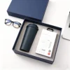Navy blue le buckle coffee cup, PM137, charging treasure, 2pc se