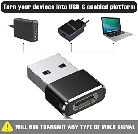 Адаптер DAZ с USB C «мама» на USB «папа», адаптер зарядного кабеля типа C на A для iPhone 11 12 Mini Pro Max,Airpods iPad 8