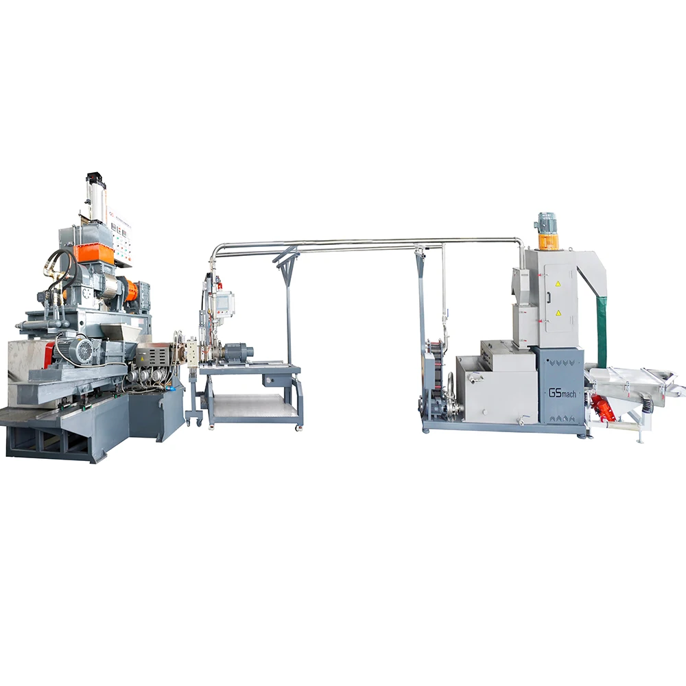 Small Lab Model Twin Screw Extruder Underwater Cutting Line Bioplastic Granules Making Machine