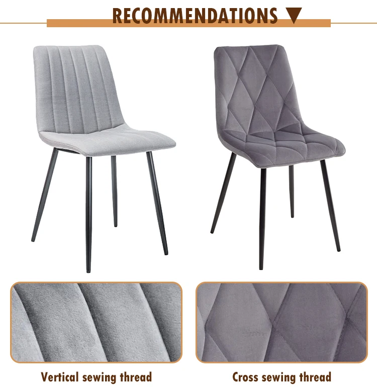 Cream Bulk Upholstered Faux Leather Iron Red Modern Chairs Nordic