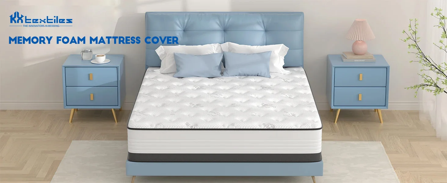 cotton mattress protector washable removable folding memory foam mattress cover-1