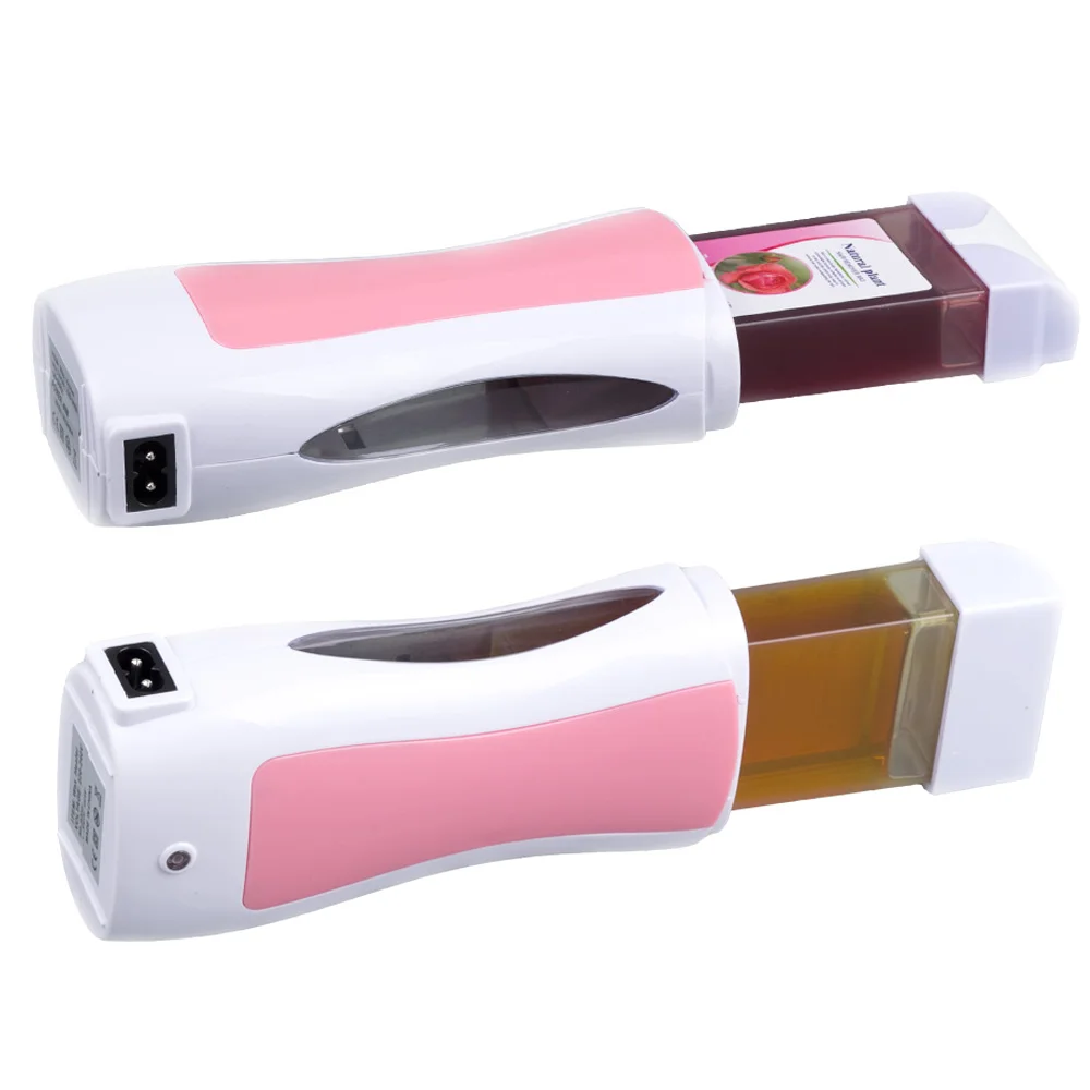 Paraffin Roller Epilator Wax Heater Machine Set Hair Removal Depilatory Strips Roll on Waxing Warmer Kit Cartridge Sticks Paper