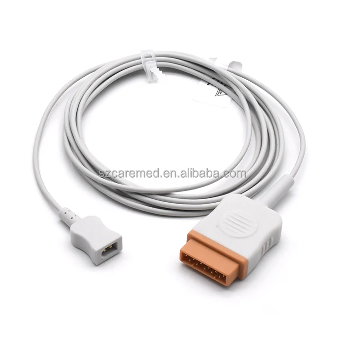 product ge marquette 2021701 001 rectangular dual pin connector reusable temporary temperature sensor adapter cable for carescape b650-15