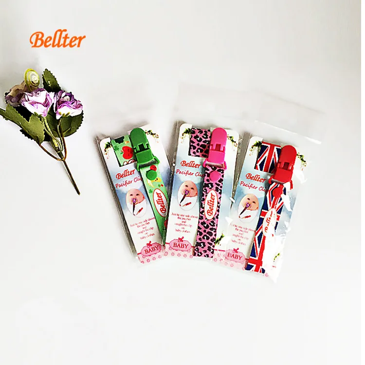 Universal Fit Printed Baby Pacifier Holder Clips Universal Holder Leash