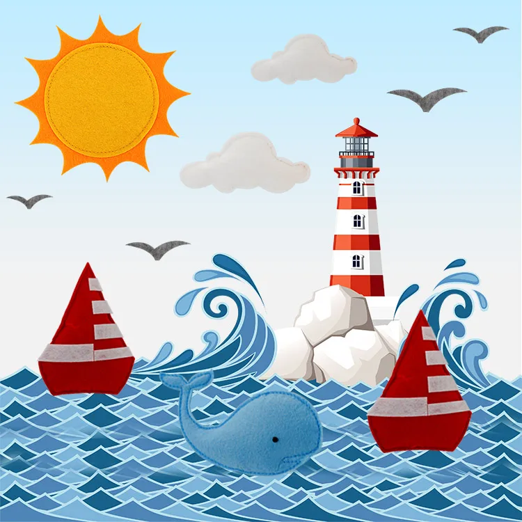 Лидер продаж, мобиль для детской кроватки, войлочный подвесной мобиль, игрушки для детской кроватки, музыкальная вешалка для детской кроватки