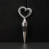 Tapón de vino con cabeza en forma de corazón torcido de plástico ABS