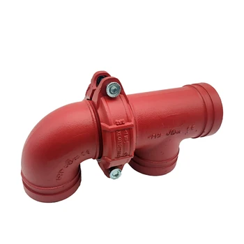 Good Quality ASTM A795 4 Inch Fire Hydrant Pipe Fire Fitting Tee For Water Distribution