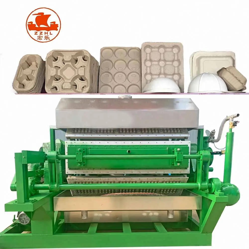 Multifunctional Eggs Packaging Boxes Carton Mini Chicken Pallet Paper Egg Tray Making Machine