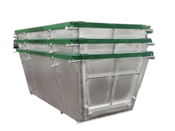 Hook Lift Dumpster Roll Off Container Scrap Metal Skip Bin For Solid ...