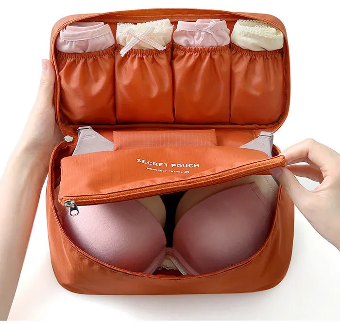 Hot Sell Underwear Bra Travel Bags Women Pocking Cube Travel Bags Luggage Organizer For Lingerie Tote Wash Bags Pouch