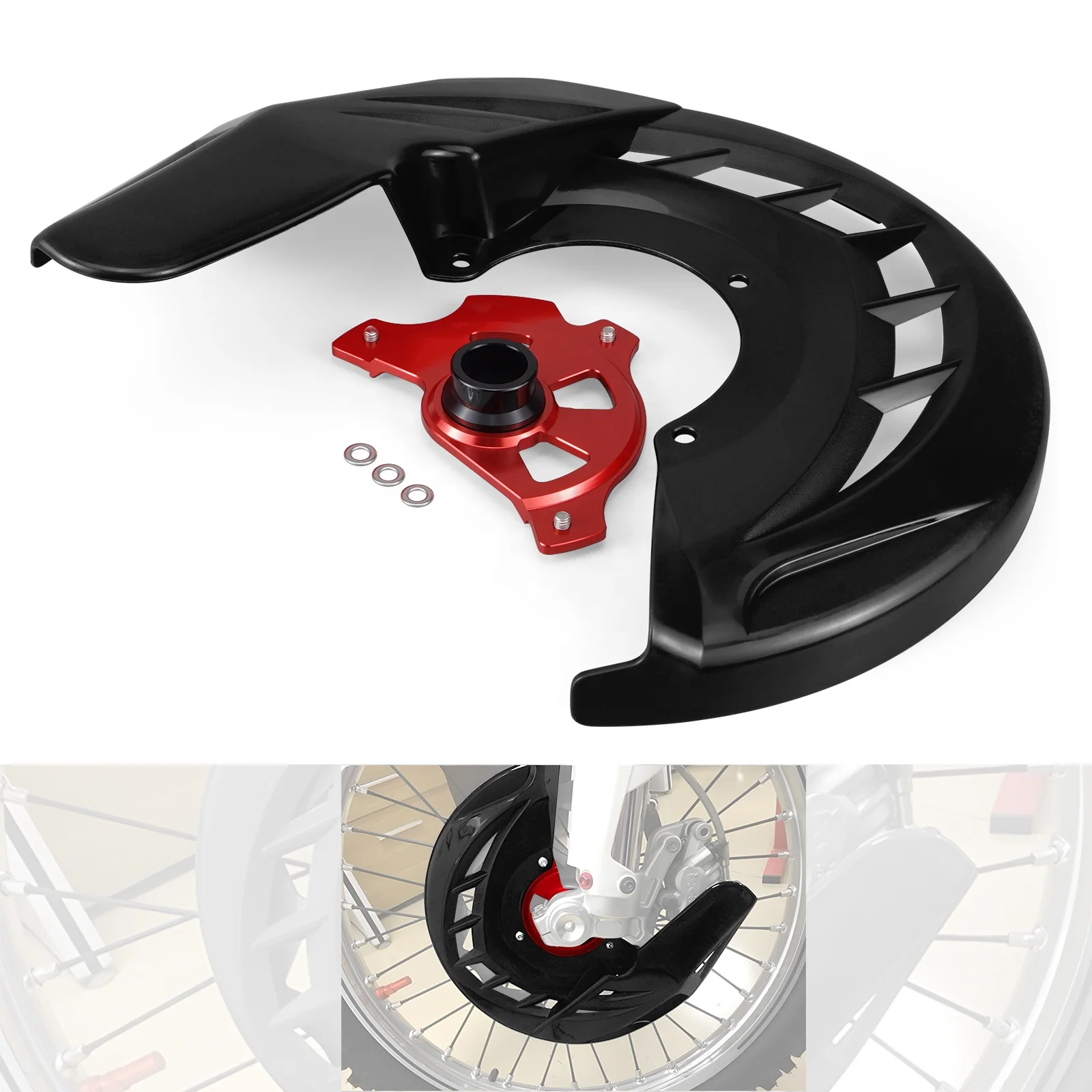 JFG Motorcycle CNC Rear Brake Disc Guard Protector Cover For HONDA CRF250R CRF450R CRF450RX CRF250X CRF450X CRF 450R 250X 04-17 - 201355758 JFG Motorcycle CNC Rear Brake Disc Guard Protector Cover For HONDA CRF250R CRF450R CRF450RX CRF250X CRF450X CRF 450R 250X 04-17 - 201355758