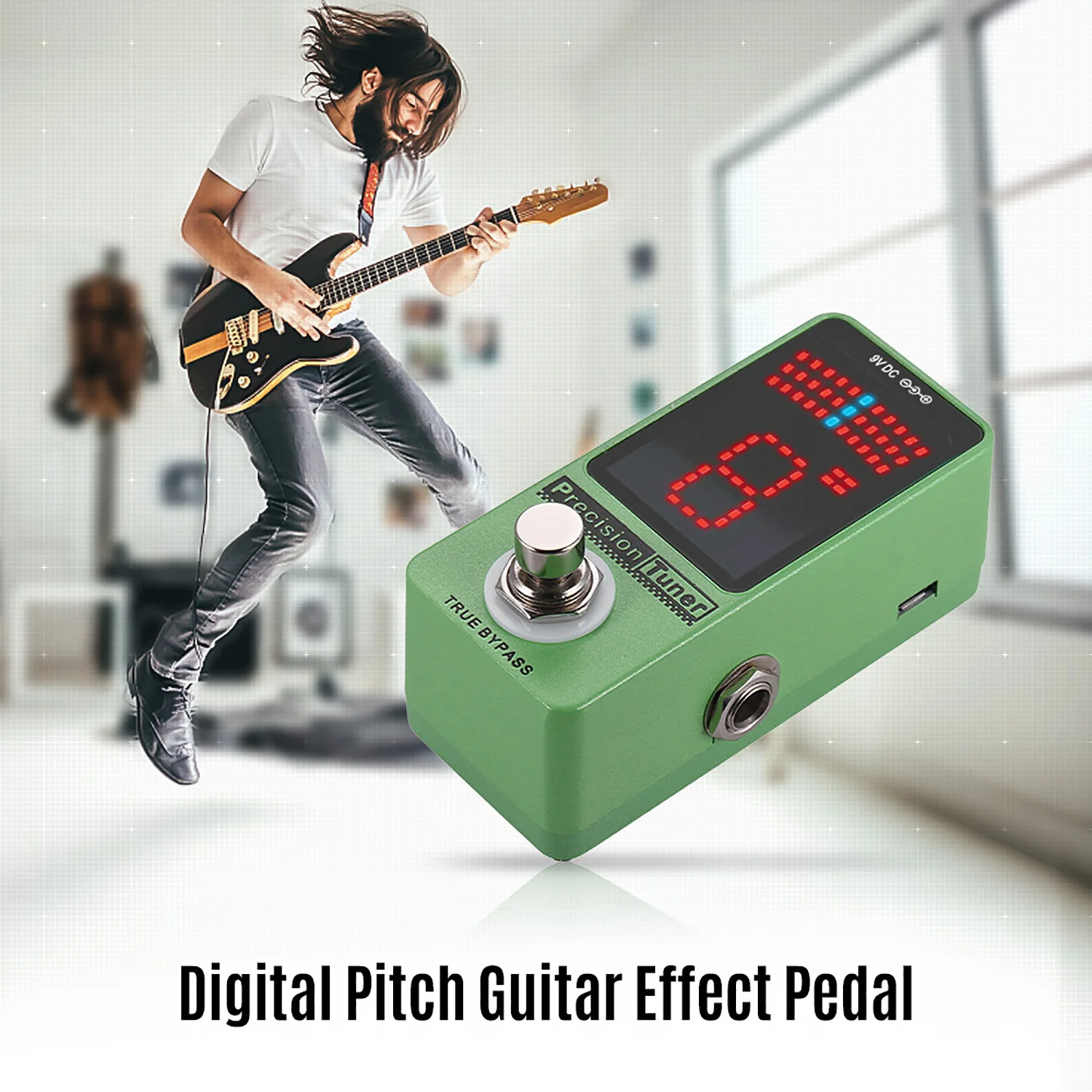 Gazep04 Recordio Acoustic Guitar Tuner Pedal Precision Tuner Pedal