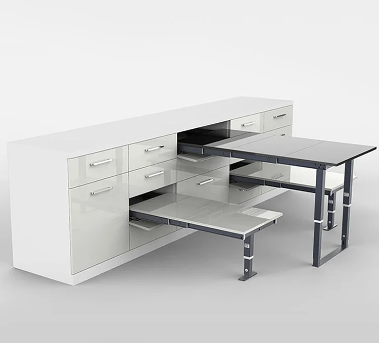 Topcent Custom Sections Foldable Table Mechanism Extending Table