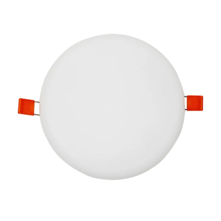 Zhongshan Factory Competitive Price 75mm Ultra Thin White Round Square Shape 6w Frameless LED Panel Light