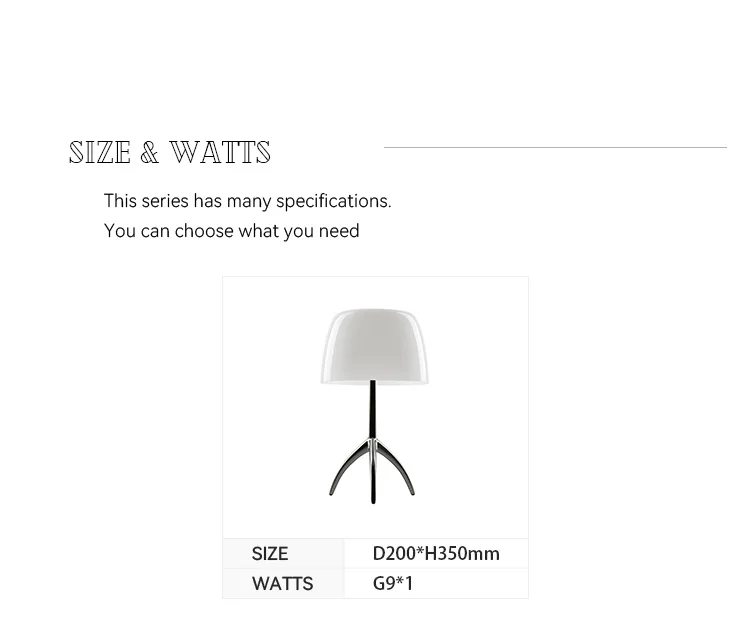 Fancy Design G9 Copper Glass Indoor Bedroom Bedside Desk Reading Study