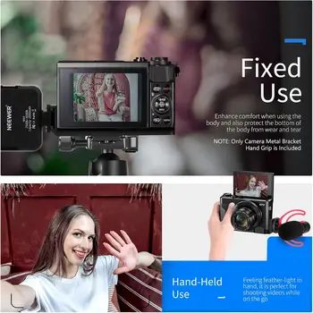 Neewer Metal Bracket Compatible with Canon G7X Mark II & Mark III, Camera Extension Base Plate with 1/4" Tripod Mount detail image
