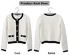 White Tweed Knit Cardigan