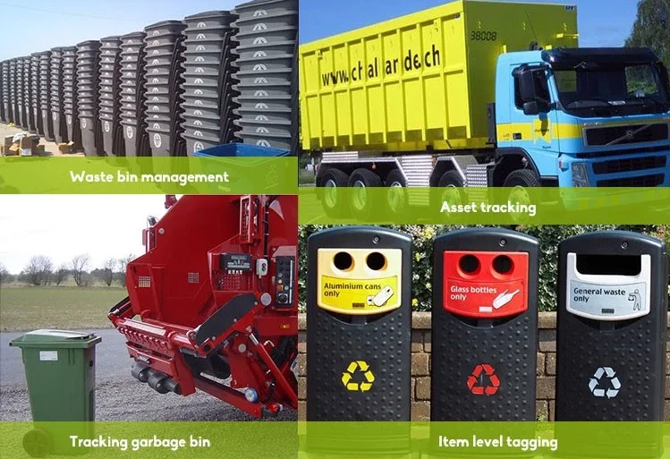 Gswt003 860960mhz 30x15mm Rfid Uhf Waste Bin Tags For Garbage